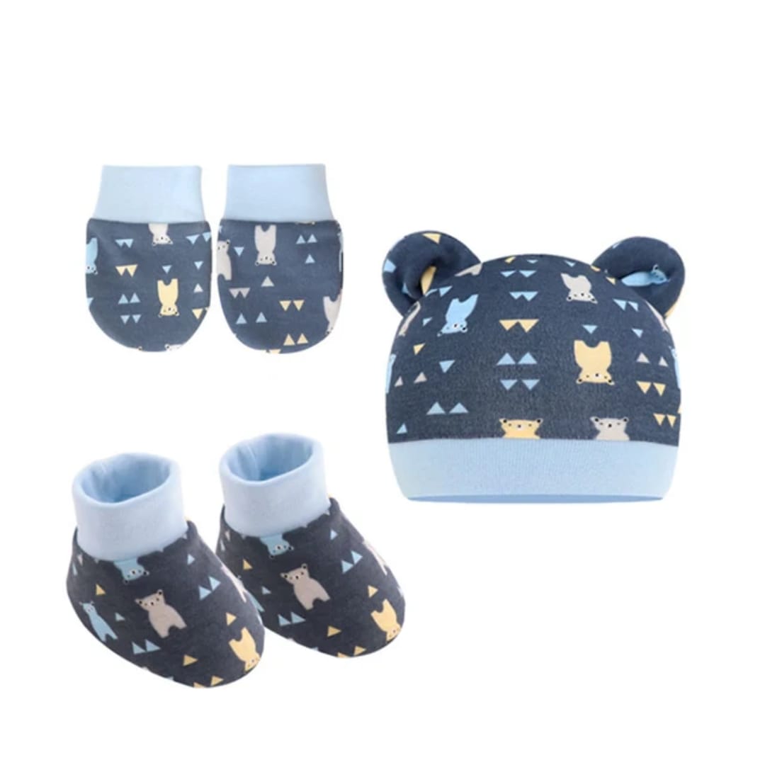 Combo de gorro, manoplas y medias