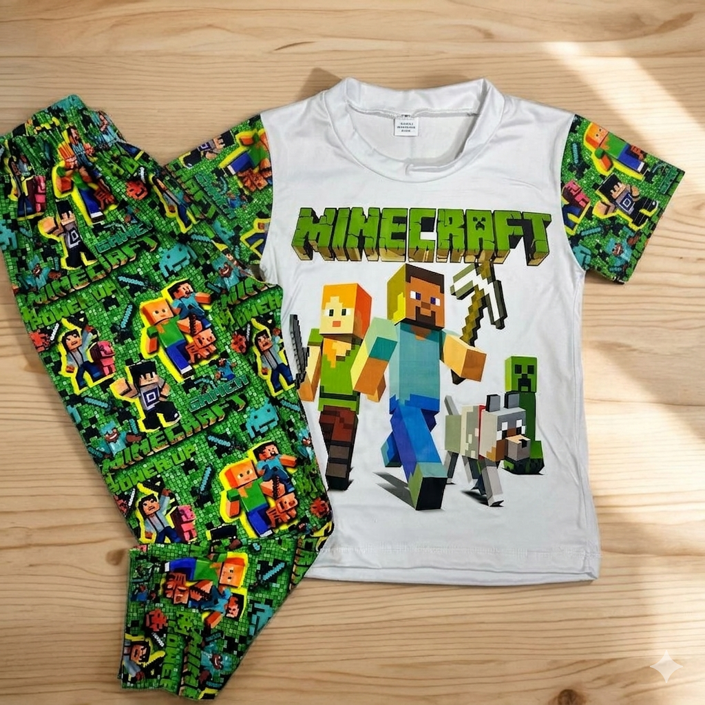 Pijama niño minecraft