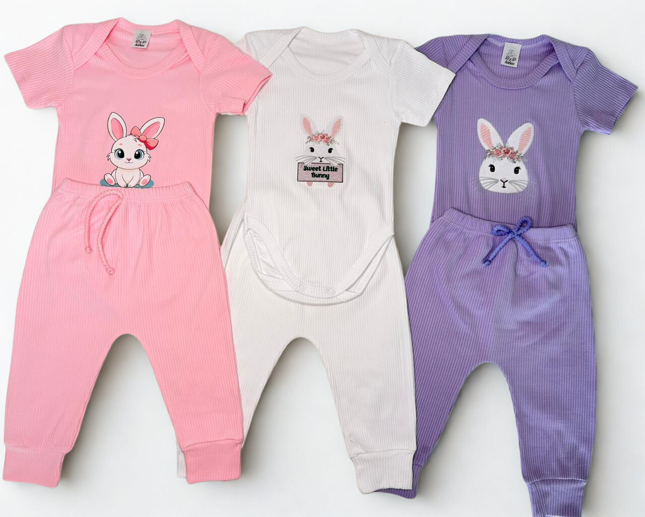 CONJUNTO BODY Y PANTALON X3 MANGA CORTA